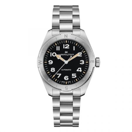 Khaki Field Expedition 41mm Mens Watch Black Stainless Steel
