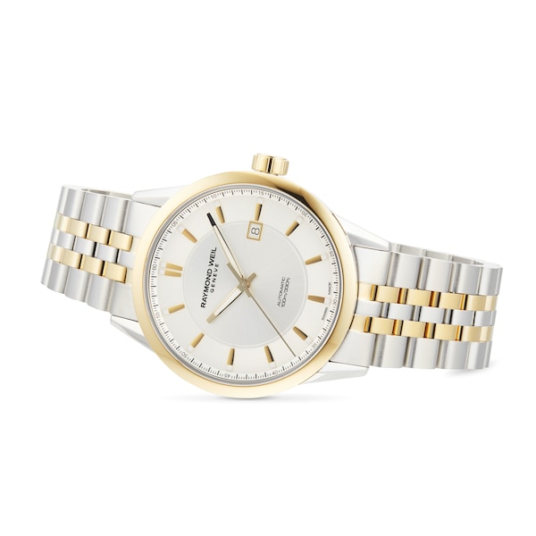 Freelancer Mens Classic Two-tone Automatic Date Watch 42mm - Image 3