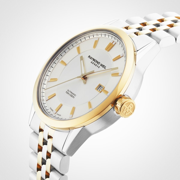 Freelancer Mens Classic Two-tone Automatic Date Watch 42mm - Image 7