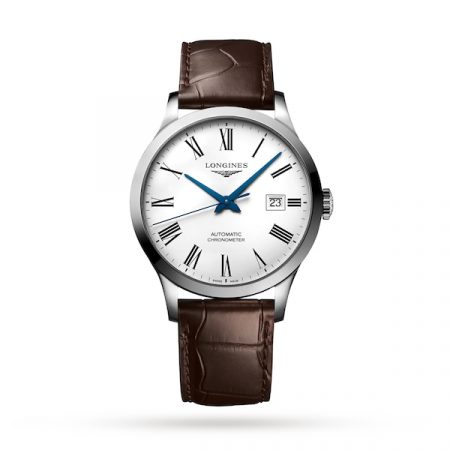 Record 40mm Mens Watch White