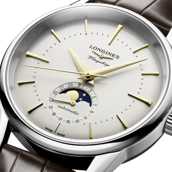 Flagship Elegant 38.5mm Mens Watch Silver - Image 4