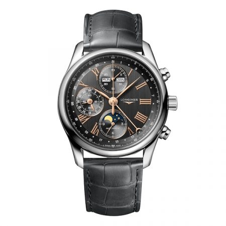 Master Collection 40mm Mens Watch Grey Alligator