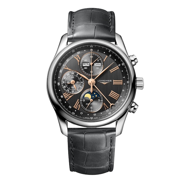 Master Collection 40mm Mens Watch Grey Alligator