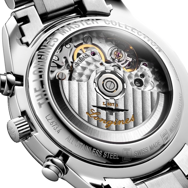 Master Collection 40mm Mens Watch Grey Stainless Steel - Image 4