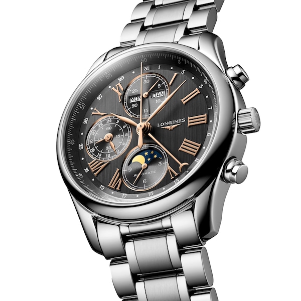 Master Collection 40mm Mens Watch Grey Stainless Steel - Image 5