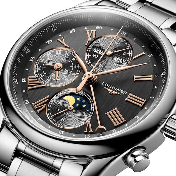 Master Collection 40mm Mens Watch Grey Stainless Steel - Image 6