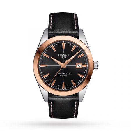 Gentleman Powermatic 80 Silicium Solid 18K Rose Gold bezel 40mm Mens Watch