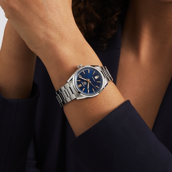 Carrera Date 36mm Unisex Watch Deep Blue - Image 8