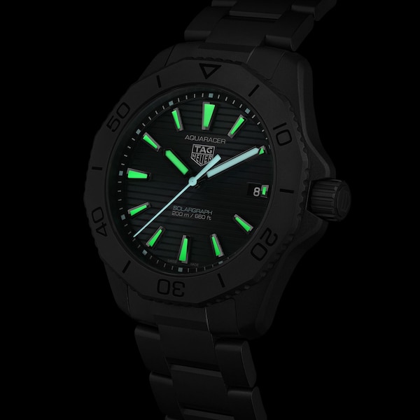 Aquaracer Professional 200 Solargraph 40mm Mens Watch Titanium - Image 7