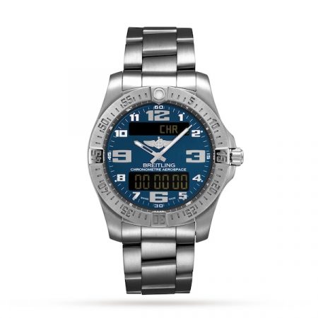 Aerospace EVO Titanium 43 - Blue Watch