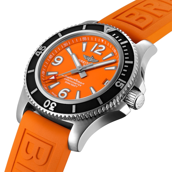 Superocean Automatic 36 Stainless Steel Orange Watch - Image 2