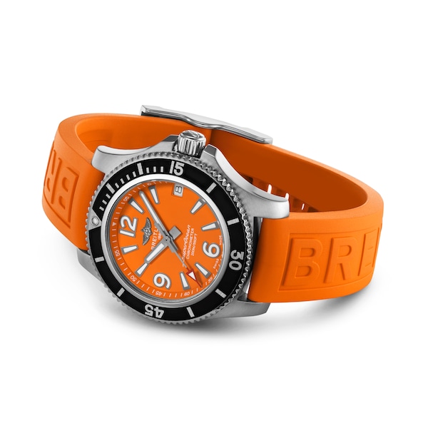 Superocean Automatic 36 Stainless Steel Orange Watch - Image 3