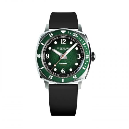 Belmont Green Dial on Black Rubber