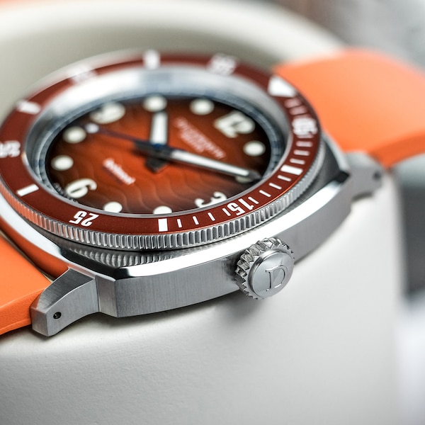Belmont Orange Dial on Orange Rubber - Image 4