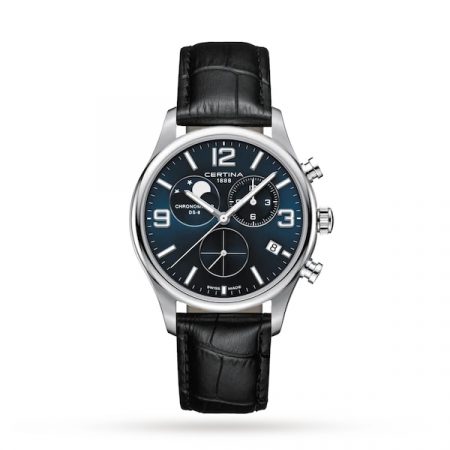 DS-8 Chronograph Moon Phase 42mm Mens Watch Blue