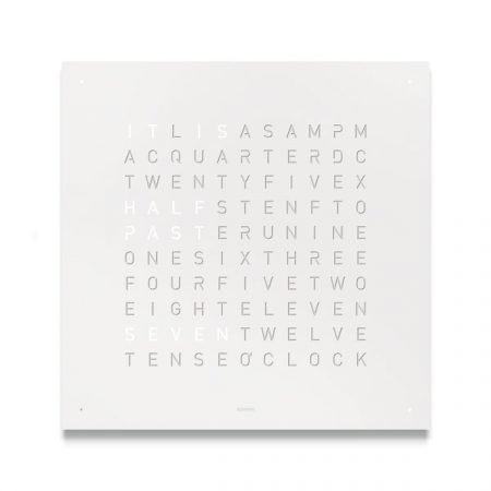 EARTH 45 Stainless Steel White Pepper Wall Clock
