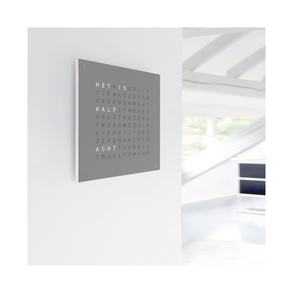 CLASSIC Stainless Steel Grey Wall Clock 45cm - Image 3