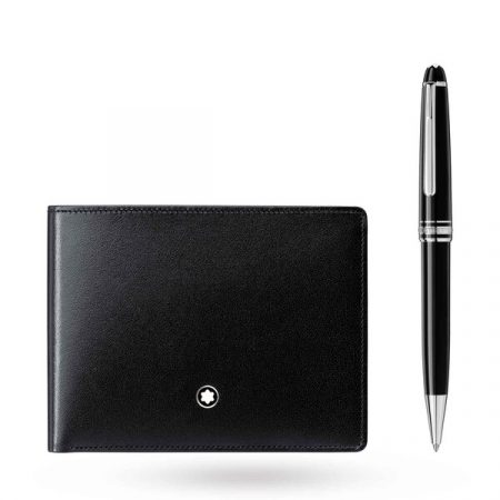 Set with Meisterstück Platinum Classique Ballpoint Pen and Meisterstück Wallet 6CC
