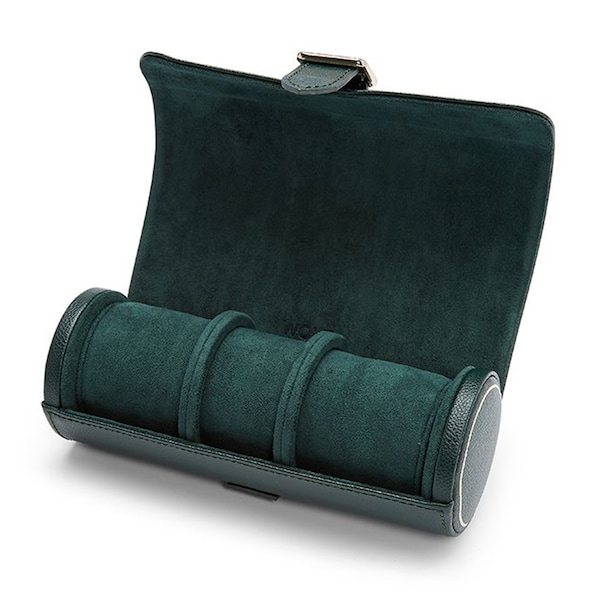 British Racing Green Triple Watch Roll - Image 2