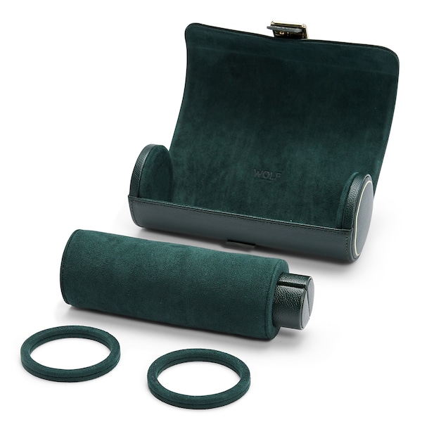 British Racing Green Triple Watch Roll - Image 5