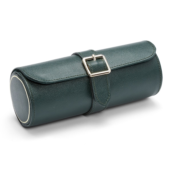 British Racing Green Triple Watch Roll - Image 6