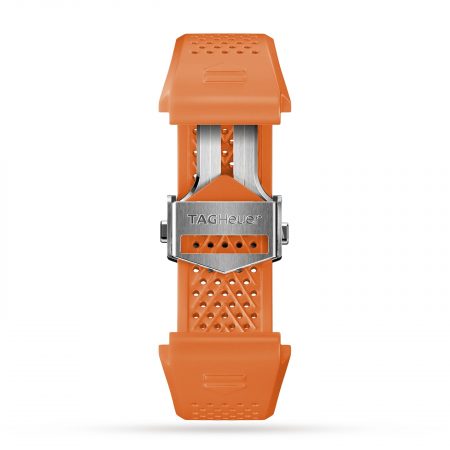 Connected 45mm Orange Rubber Strap