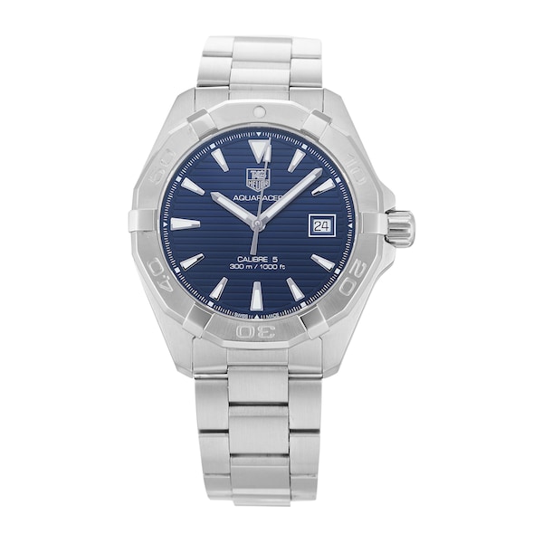 Aquaracer Calibre 5 Blue Steel Mens Watch WAY2112.BA0928