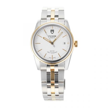 Glamour Date Opaline Steel and Yellow Gold Mens Watch M55003-0082