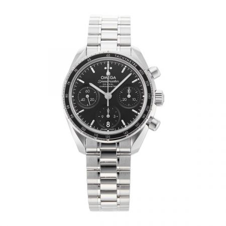 Speedmaster Black Steel Mens Watch 324.30.38.50.01.001
