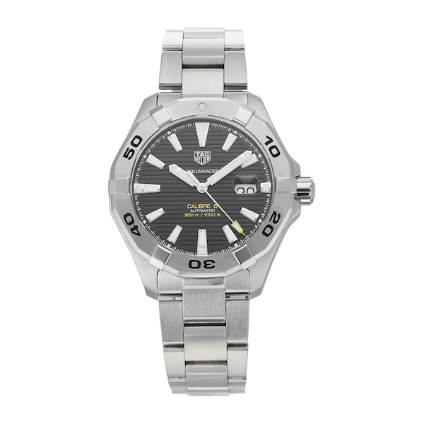 Aquaracer Calibre 5 Black Steel Mens Watch WAY2010.BA0927