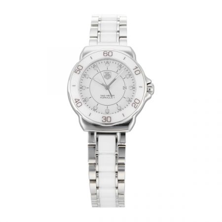 Formula 1 White Steel and Ceramic Quartz Ladies Watch WAH1315.BA0868
