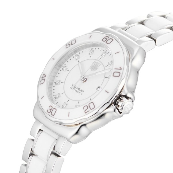 Formula 1 White Steel and Ceramic Quartz Ladies Watch WAH1315.BA0868 - Image 2